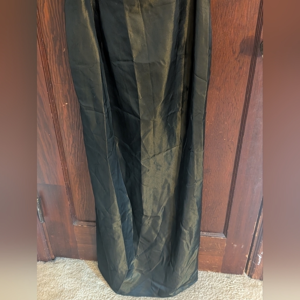 David Meister Metallic Brown Bridesmaid Formal Maxi Dress Size 10 - Picture 4 of 7
